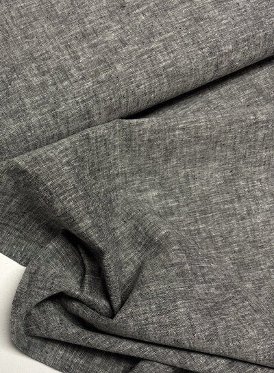 Madeline zwart - linnen chambray