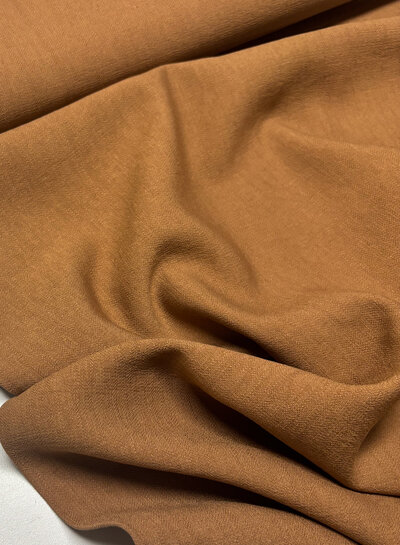 A la Ville mocha mousse - prachtig geweven linnenlook rayon