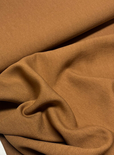 A la Ville mocha mousse - beautifully woven linen look rayon