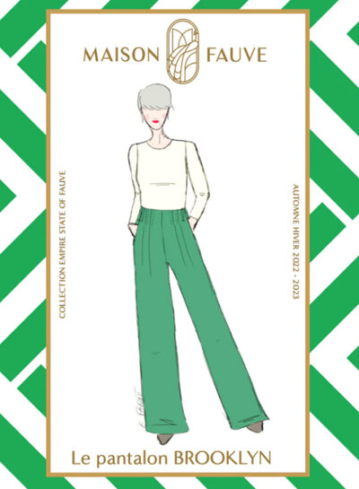 Maison Fauve Le Pantalon BROOKLYN - sewing pattern - English and French instructions