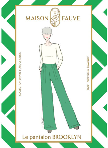 Maison Fauve Le Pantalon BROOKLYN - sewing pattern - English and French instructions
