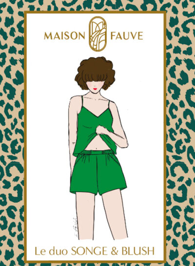 Maison Fauve Le duo SONGE & B LUSH - naaipatroon - Engels en franse instructies