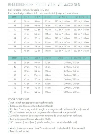 Zonen09 Rocco ADULT sweater - sweatpants - bomber - PDF pattern