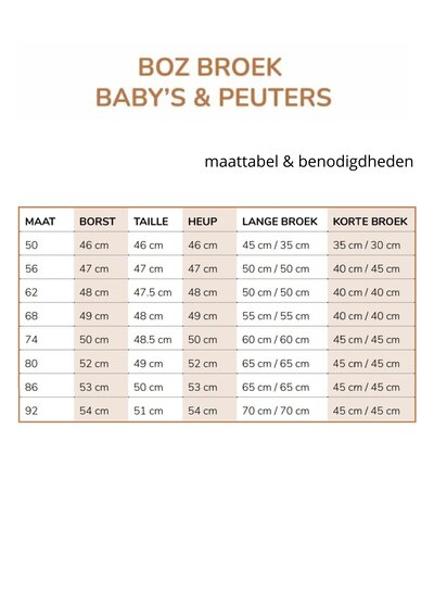 Zonen09 BOZ broek - baby - PDF patroon - ebook