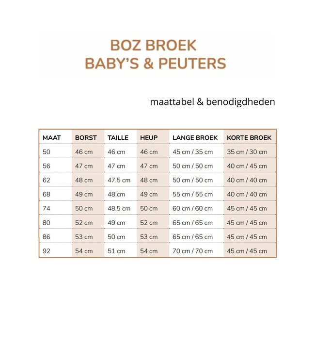 Zonen09 BOZ broek - baby - PDF patroon - ebook