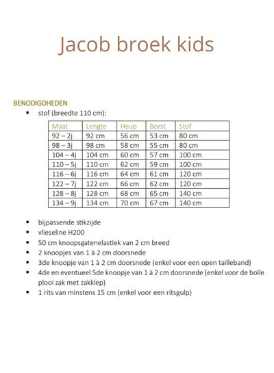 Zonen09 Jacob broek - PDF patroon