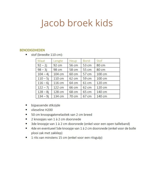 Zonen09 Jacob broek - PDF patroon