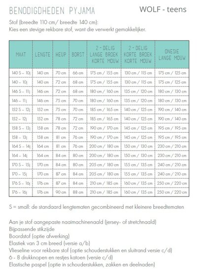 Zonen09 Wolf onesie and cape teens - PDF pattern