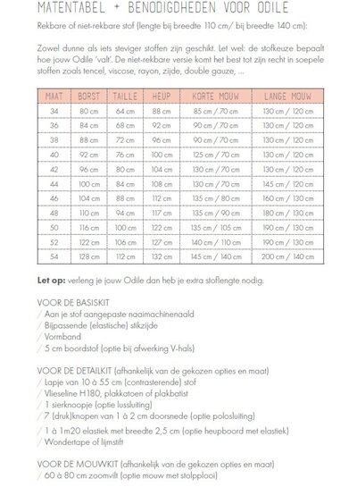 Zonen09 Odile detail - dames (BASIS nodig) - PDF patroon