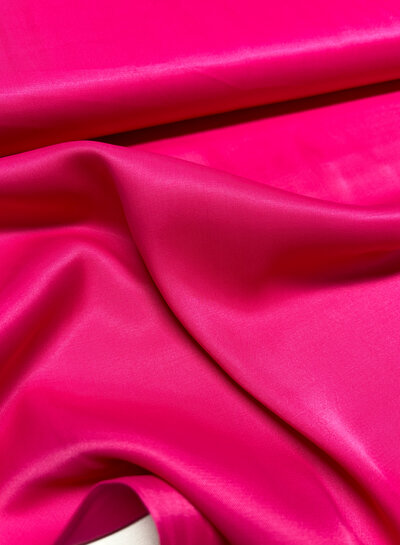 Madeline fuchsia viscose satin