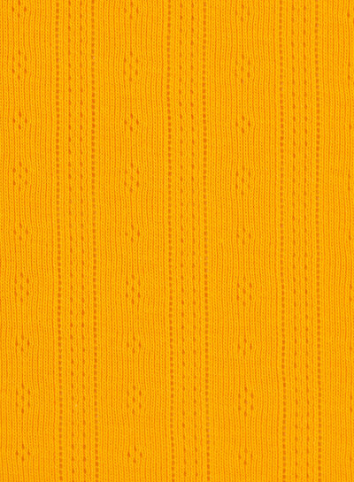 Swafing sunflower yellow - openwork pointelle jersey