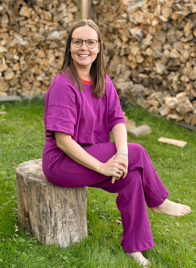 Swafing amaranth magenta - openwork pointelle jersey