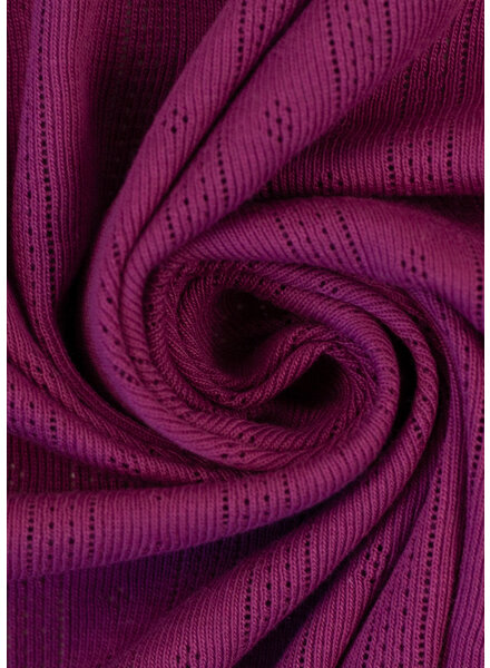 Swafing amaranth magenta - openwork pointelle jersey