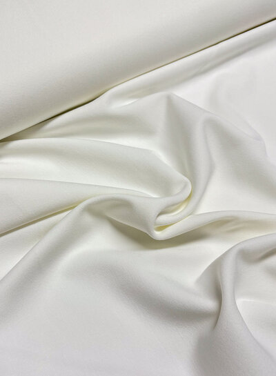 off-white soft flowing gabardine