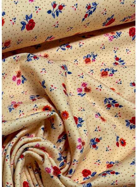 Swafing red little roses - jersey