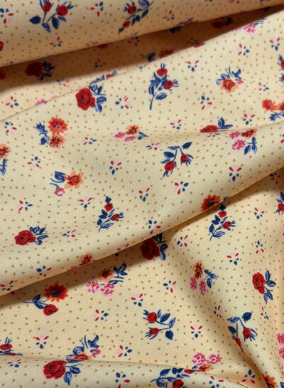 Swafing rode kleine roosjes - tricot