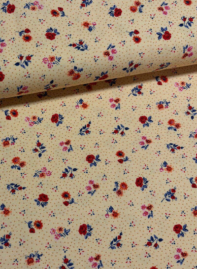 Swafing red little roses - jersey