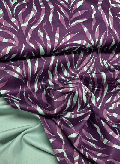 Madeline mint blue - woven bamboo - recycled, very soft fabric and no wrinkles