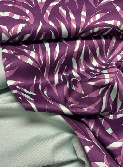 Madeline mint blue - woven bamboo - recycled, very soft fabric and no wrinkles