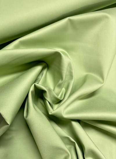 A la Ville Willow green  - comfort jeans satiné