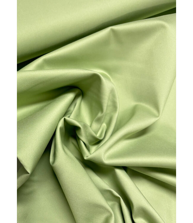 A la Ville Willow green  - comfort jeans satiné