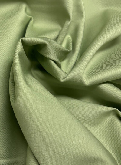 A la Ville Willow green  - comfort jeans satiné