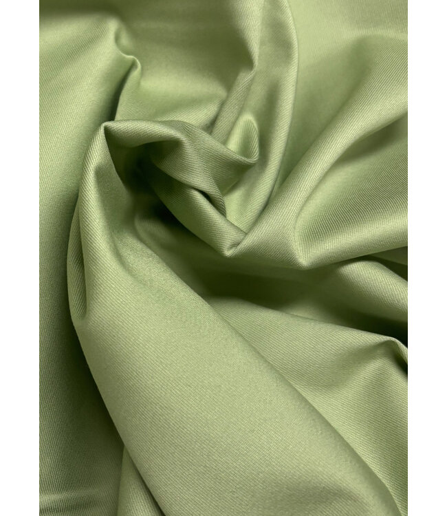 A la Ville Willow green  - comfort jeans satiné