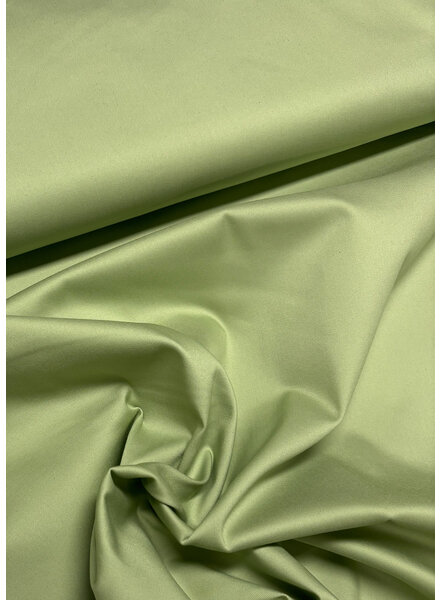 A la Ville Willow green  - comfort jeans satiné