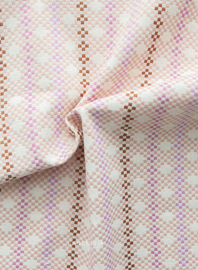 Fableism jacquard cotton mosaic milkweed