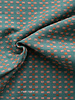 Fableism jacquard cotton basket weave - teal