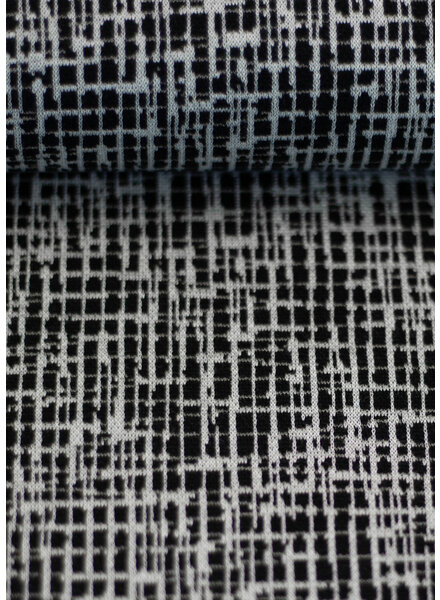 Swafing knitted jacquard grid - black