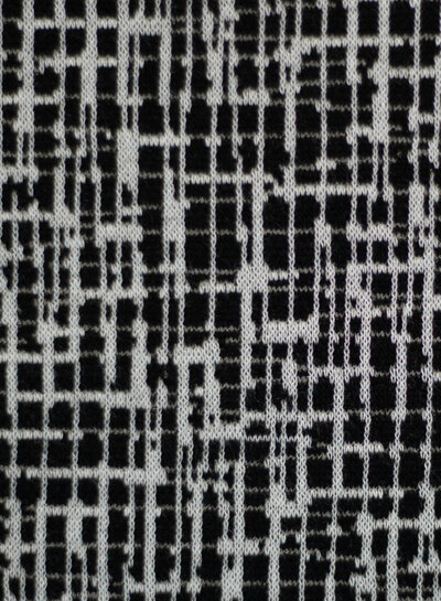 Swafing gebreide jacquard grid - zwart