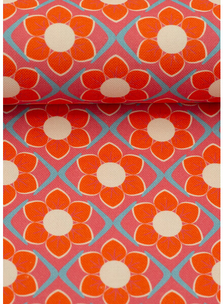 Swafing retro bloem - zachte canvas