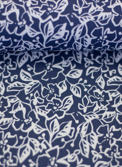 Swafing lilly blue soft cotton