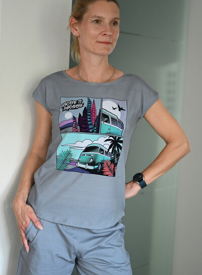 THORSTEN BERGER Escape to paradise - Thorsten Berger - tricot panel 85cm height