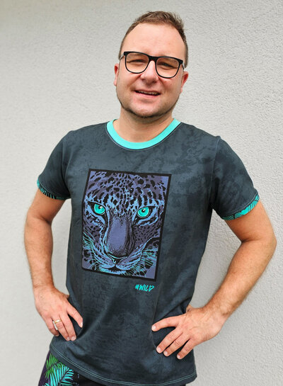 THORSTEN BERGER Wild - Thorsten Berger - french terry paneel 85cm hoogte