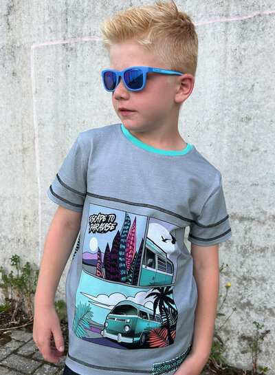 THORSTEN BERGER jersey matching Escape to paradise panels by Thorsten Berger