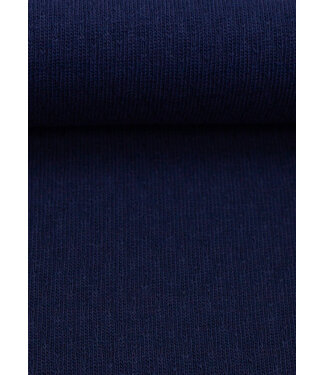 Swafing navy blue - summer cotton knit - very nice knit structure
