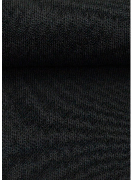 Swafing zwart - zomers katoenbreisel - heel mooie breistructuur