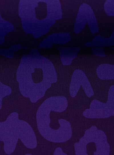 Swafing Blue leopard - modal french terry