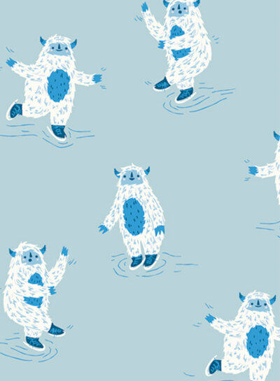 ART GALLERY FABRICS Yappi Yeti flanel