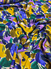 A la Ville painted flowers - lilac and ochre - Italian viscose