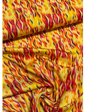 A la Ville Sunset brush - crepe met seersucker textuur