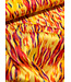 A la Ville Sunset brush - crepe met seersucker textuur