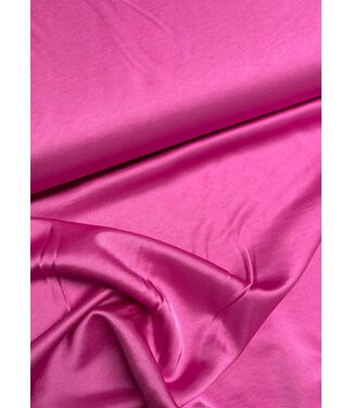 A la Ville fuchsia - satin viscose - quality Haute Couture