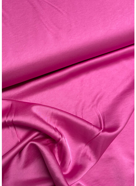 A la Ville fuchsia - satin viscose - quality Haute Couture
