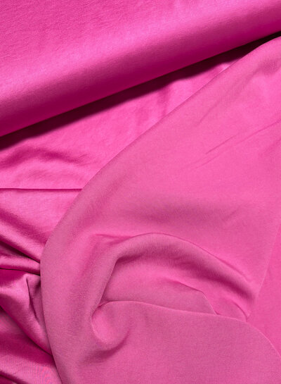 A la Ville fuchsia - satin viscose - quality Haute Couture