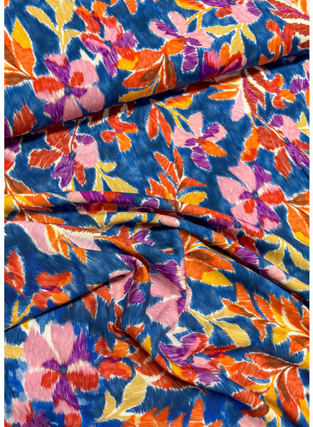 A la Ville painterly leaves - Italiaanse viscose