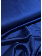 A la Ville royal blue - satin viscose - quality Haute Couture