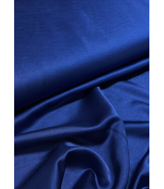 A la Ville royal blue - satin viscose - quality Haute Couture